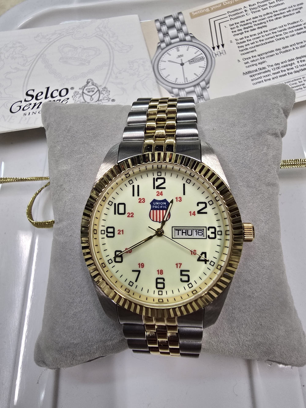 Selco Geneve Union Pacific Railroad Award Watch